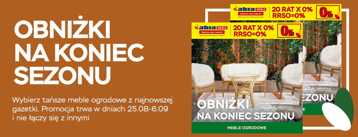 Meble ogrodowe z najnowszej gazetki